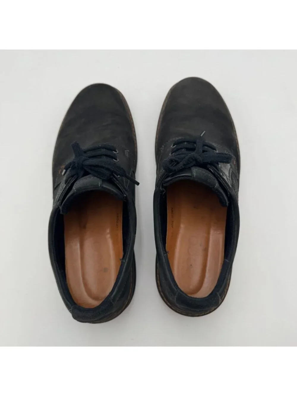ECCO Mens EU 46 Turn GTX Waterproof Black Leather Oxford Shoes Low Top GoreTex